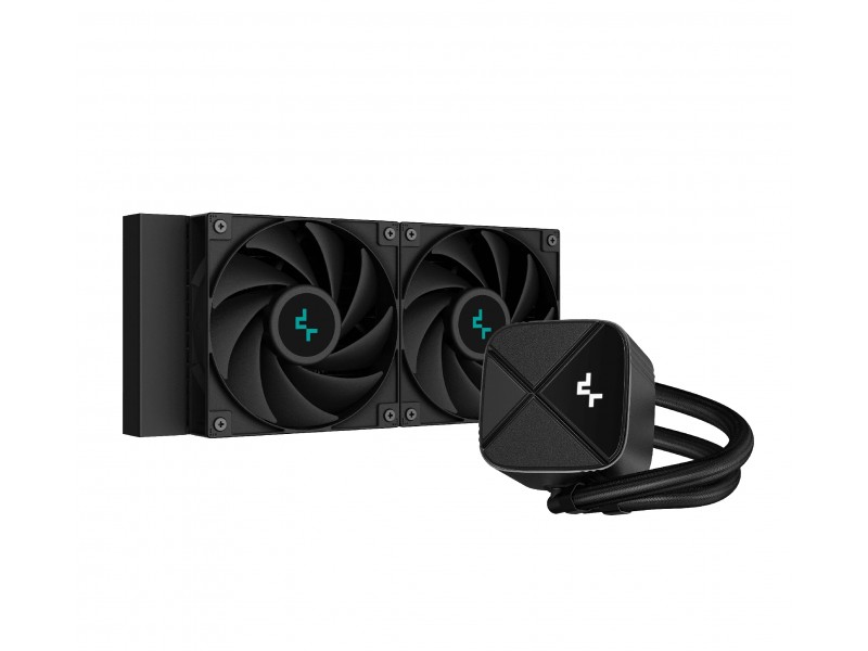 DeepCool водно охлаждане Water Cooling LS520S Zero Dark - LGA1700/AM5