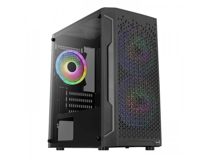 AeroCool кутия Case mATX - Trinity Mini-G-BK-v3 - 3 fans included, Tempered Glass
