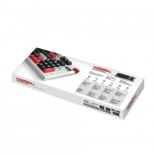 Marvo безжична механична геймърска клавиатура Wireless Gaming Mechanical keyboard Monka Storm KG991W - Bluetooth 5.0, 97 keys