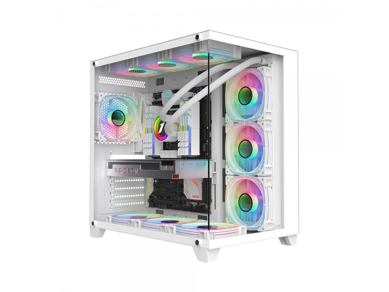 1stPlayer кутия Case ATX - MEGAVIEW MV8 White