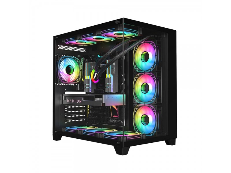 1stPlayer кутия Case ATX - MEGAVIEW MV8 Black