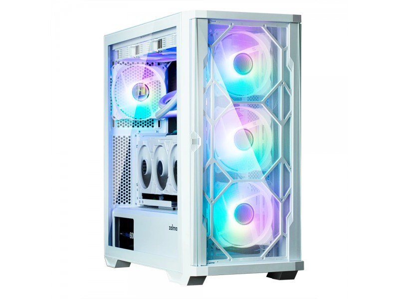 Zalman кутия Case EATX - Z10 DUO White - Mesh/Tempered Glass
