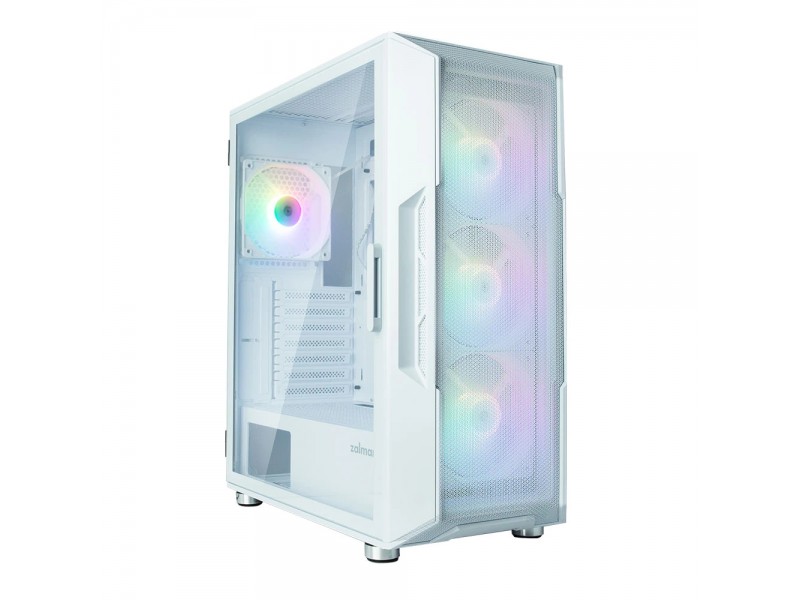 Zalman кутия Case ATX - I3 NEO White - RGB, Mesh