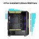 Zalman кутия Case ATX - I3 NEO Black - RGB, Mesh
