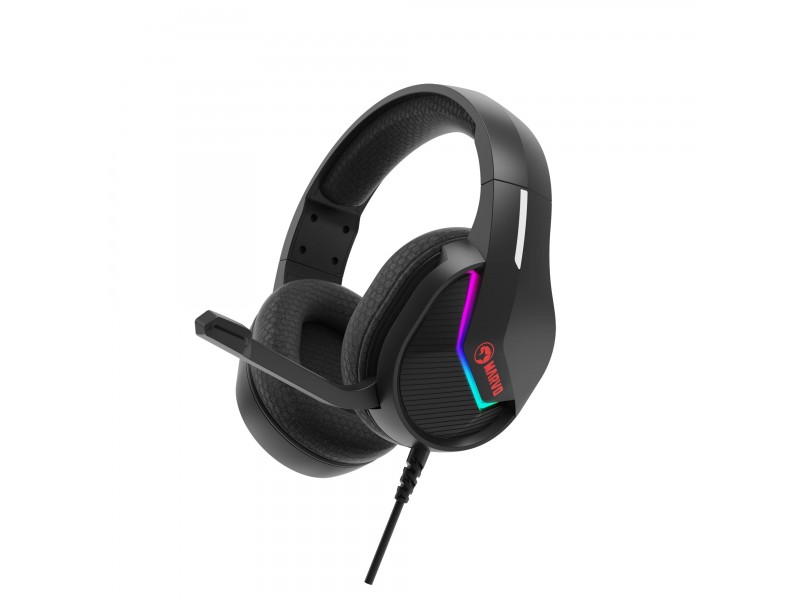 Marvo геймърски слушалки Gaming Headphones H8618 Black - 50mm, USB, RGB
