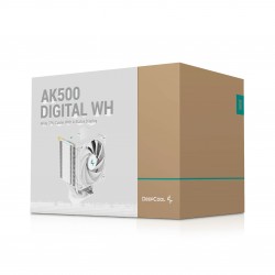 DeepCool охладител за процесор CPU Cooler - AK500 Digital White - LGA1700/AM5