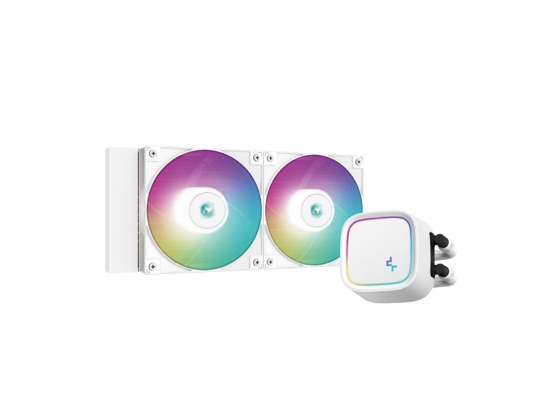 DeepCool водно охлаждане Water Cooling LE520 White - Addressable RGB - LGA1700/AM5