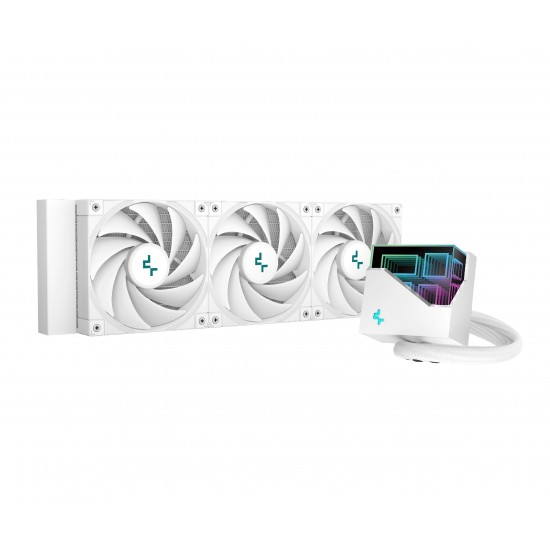 DeepCool водно охлаждане Water Cooling LT720 White - Addressable RGB, Infinity mirror design - LGA1700/AM5