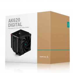 DeepCool охладител CPU Cooler AK620 Digital - Dual-Tower - LGA1700/AM5 DeepCool охладител CPU Cooler AK620 Digital - Dual-Tower - LGA1700/AM5