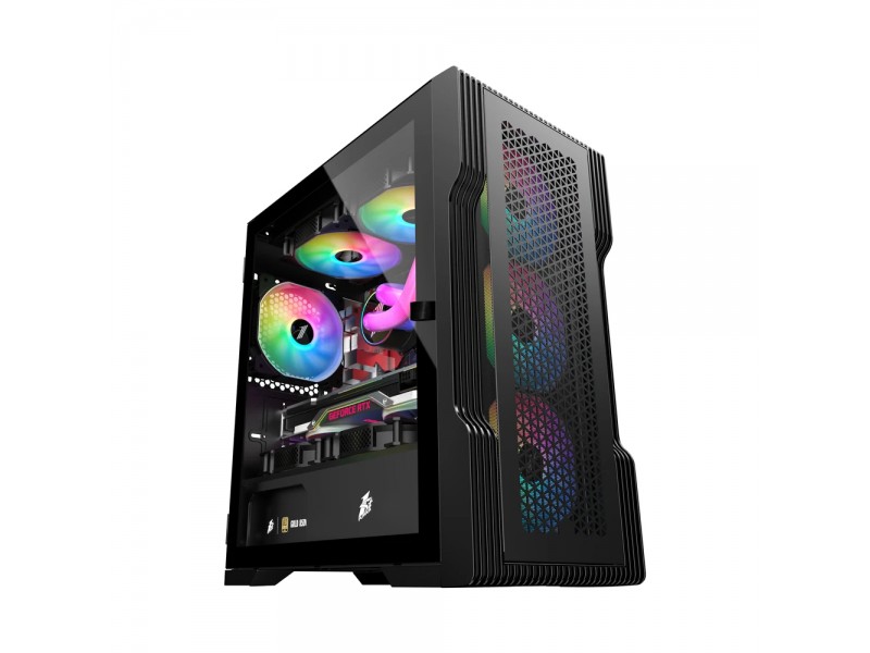 1stPlayer кутия Case mATX - TRILOBITE T3 Mesh Black