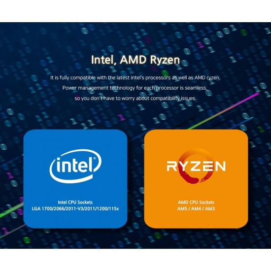 Zalman водно охлаждане Water Cooling ALPHA 28 BLACK - Addressable RGB - LGA1700/AM5