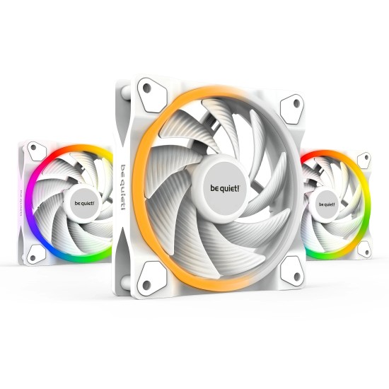 be quiet! комплект вентилатори Fan Pack 3-in-1 3 x 120mm - LIGHT WINGS White 120mm PWM high-speed Triple-Pack