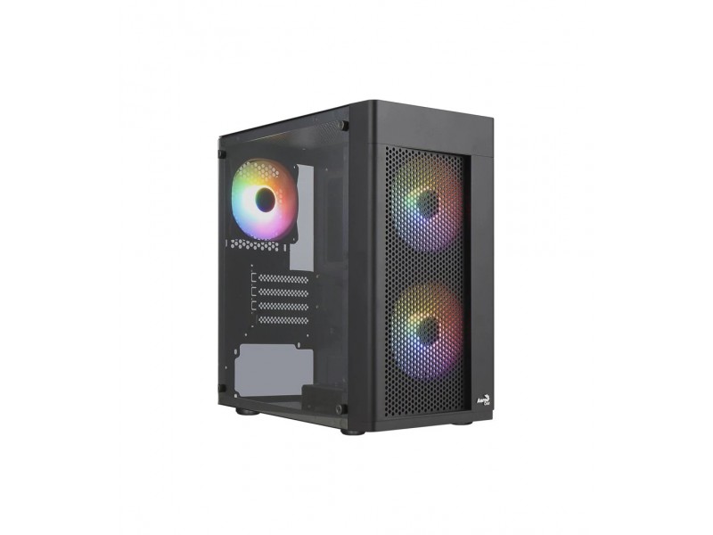 AeroCool кутия Case mATX - Hexform-G-BK-v2 - 3 fans included