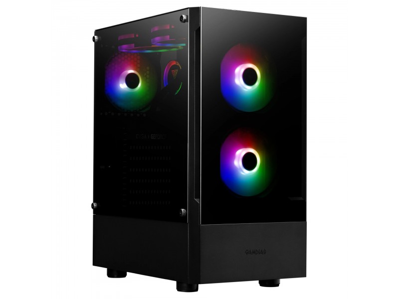 Gamdias кутия Case ATX - TALOS E3 - aRGB, Tempered Glass