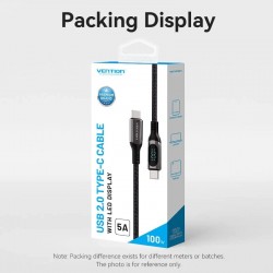 Vention кабел USB2.0 Type-C/Type-C 100W 1.2m - TAYBAV Vention кабел USB2.0 Type-C/Type-C 100W 1.2m - TAYBAV