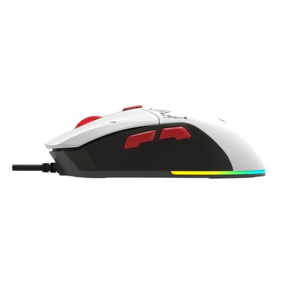 Xtrike ME геймърска мишка Gaming Mouse GM-316W - 7200dpi, Detachable covers, White