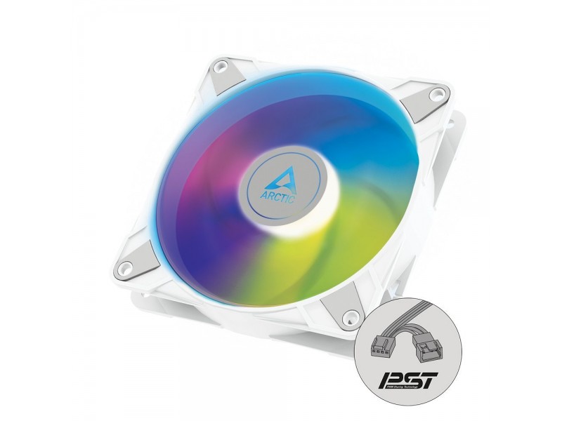 Arctic вентилатор Fan 140mm P14 PWM PST A-RGB 0dB (White)