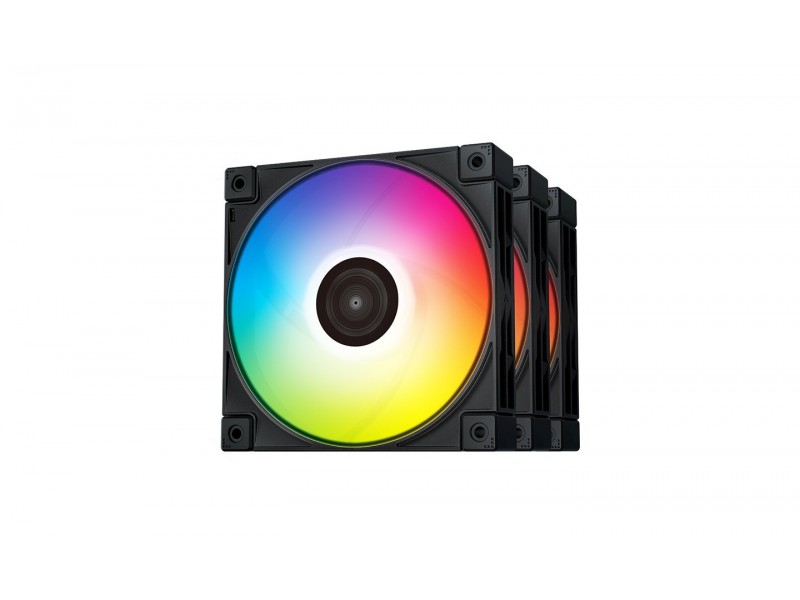 DeepCool Комплект вентилатори Fan Pack 3-in-1 3x120mm - FC120 Black, Addressable RGB