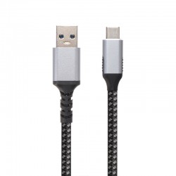 VCom Кабел USB 3.2 Gen2 Type-C / USB AM, 10Gbps, Black - CU401M-1m