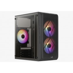 AeroCool кутия Case mATX - CS-107-A-BK-v2 - 3 fans included