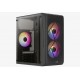 AeroCool кутия Case mATX - CS-107-A-BK-v2 - 3 fans included