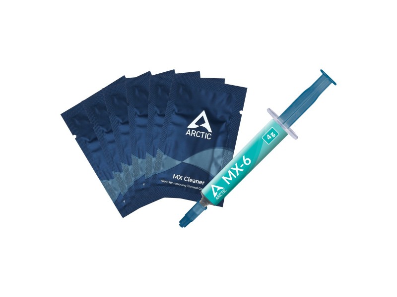 Arctic термо паста MX-6 Thermal Compound 4gr with 6pcs MX Cleaner