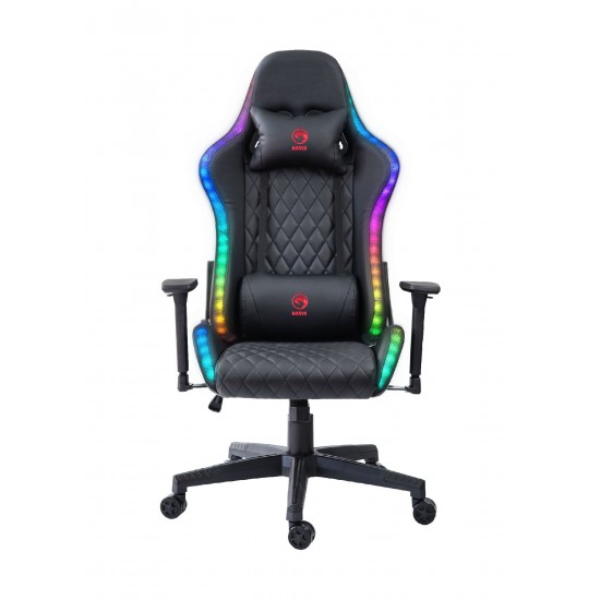 Marvo геймърски стол Gaming Chair CH-35 Black RGB
