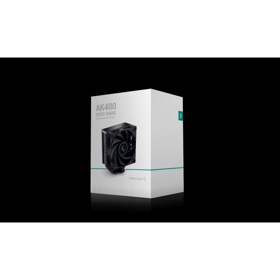DeepCool охладител CPU Cooler AK400 Zero Dark - LGA1700/AM5