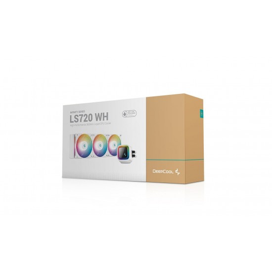 DeepCool водно охлаждане Water Cooling LS720 WH - Addressable RGB, Infinity mirror design - LGA1700/AM5