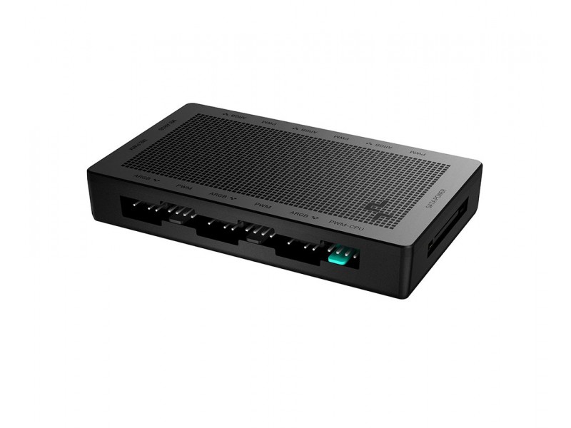 DeepCool разклонител за вентилатори Fan Hub - PWM and A-RGB hub (2-in-1) - SC790 - 6 port, Magnetic