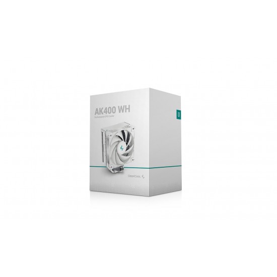DeepCool охладител CPU Cooler AK400 White - LGA1700/AM5