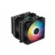 DeepCool охладител CPU Cooler AG620 BK - Addressable RGB, Dual-Tower - LGA1700/AM5