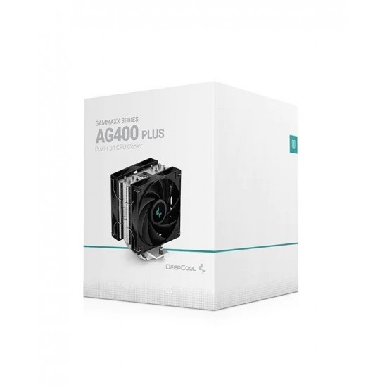 DeepCool охладител CPU Cooler AG400 PLUS - Dual-Fan - LGA1700/AM5
