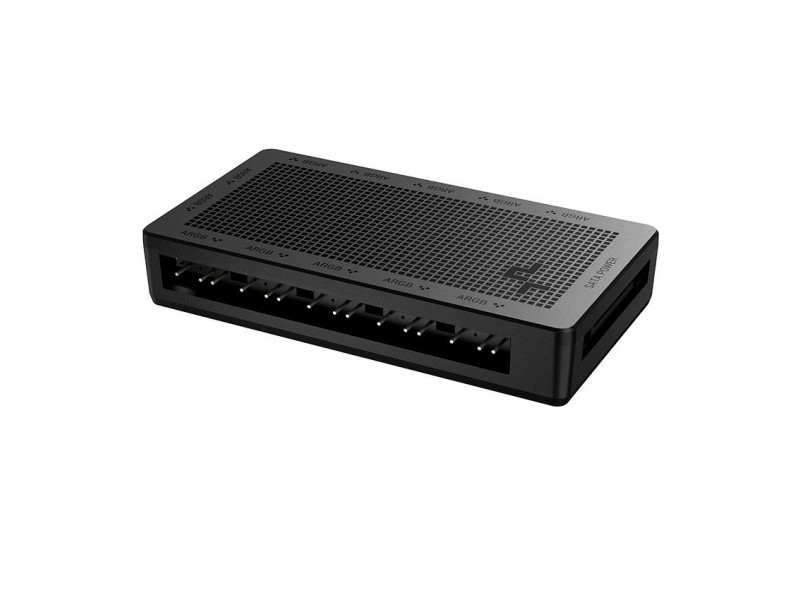 DeepCool разклонител за вентилатори Fan Hub - Addressable RGB Hub SC700 - 12 port, SATA Power, Magnetic