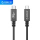 Orico кабел Cable USB4.0 40Gbps M/M 0.5m Black PD100W - U4A05-BK