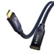 Orico кабел Cable USB 3.2 Gen2x2 - Type-C Male to Female Extension PD100W 20Gbps 1.0m Black - CY32-10-BK