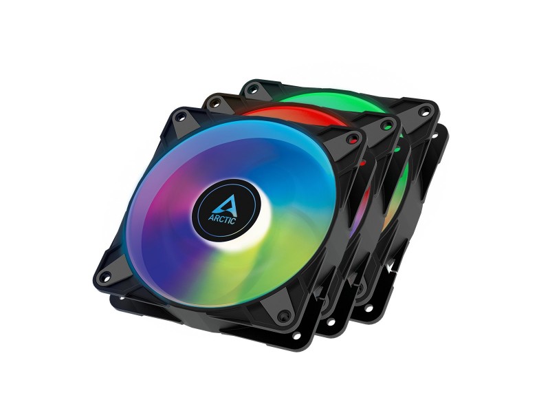 Arctic Комплект вентилатори Fan Pack 3-in-1 - P12 PWM PST A-RGB (Black)