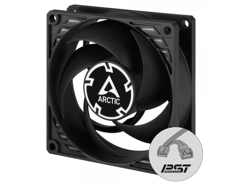 Arctic вентилатор Fan 80mm P8 PWM PST - black/black - 200-3000rpm