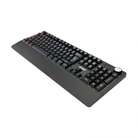 Marvo геймърска клавиатура Gaming Keyboard K660 - Wrist support, 104 keys, Anti-ghosting, RGB Backlight