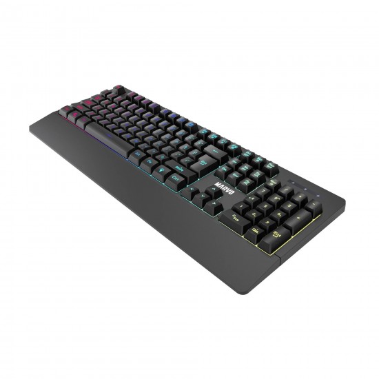 Marvo геймърска клавиатура Gaming Keyboard K635 - Wrist support, 104 keys, Anti-ghosting, Backlight