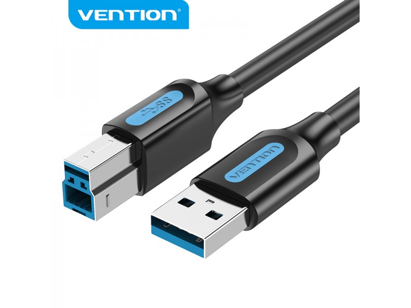 Vention Кабел USB 3.0 AM / BM - 1.5M Black - COOBG
