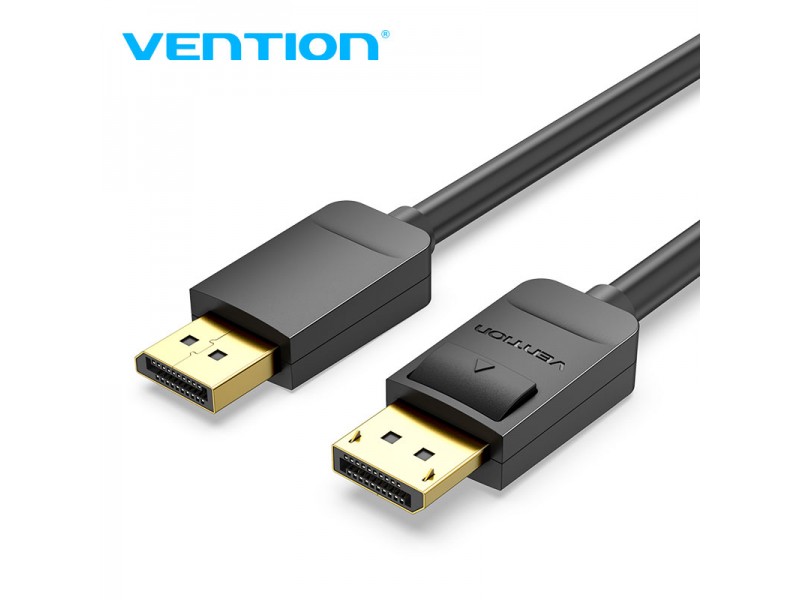 Vention Кабел Cable - Display Port v1.2 DP M / M Black 4K 3M - HACBI