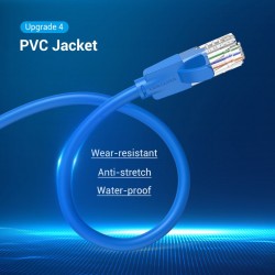 Vention Кабел LAN UTP Cat.6 Patch Cable - 0.5M Blue - IBELD Vention Кабел LAN UTP Cat.6 Patch Cable - 0.5M Blue - IBELD