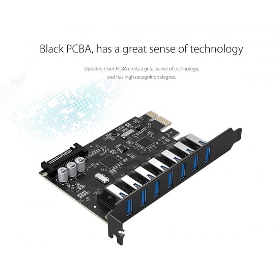 Orico карта PCI-E card 7 x USB3.0 port 5Gbps - PVU3-7U-V1