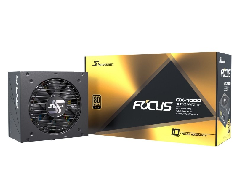 Seasonic захранване PSU 1000W Gold, Full Modular - FOCUS GX-1000 - SSR-1000FX
