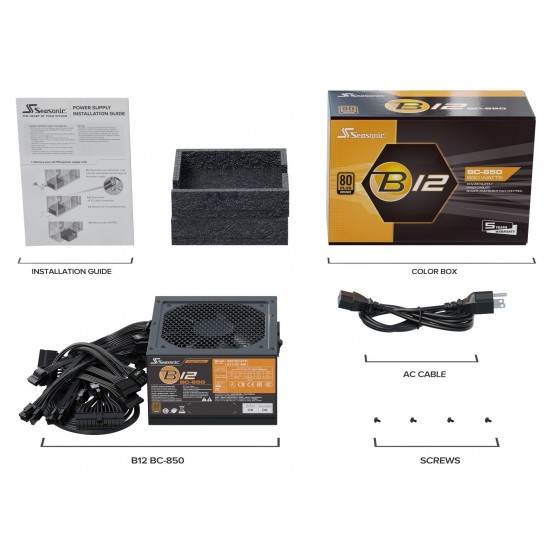 Seasonic Захранване PSU 850W Bronze - B12 BC-850