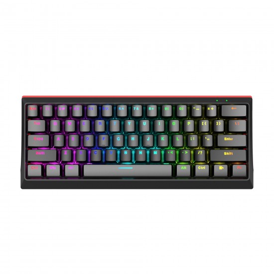 Marvo геймърска клавиатура Gaming Mechanical keyboard 61 keys TKL - KG962 - RED switches