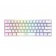 Gamdias геймърска клавиатура Gaming Keyboard Mechanical - HERMES E3 RGB - White, 61 keys, 1000Hz