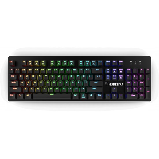 Gamdias механична клавиатура Gaming Mechanical Keyboard - HERMES P2A 1000Hz, Optical switches