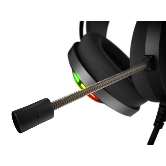 Gamdias геймърски слушалки Gaming Heaphones - HEBE M3 RGB Virtual 7.1 / Vibration